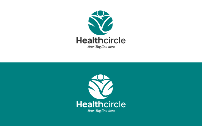 Healthcircle – Modern Health &amp;amp; Wellness Logo Template