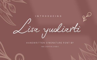 Lisa Yudiarti - Handskriven signaturfont