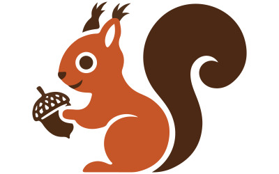 Logo showcasing a squirrel