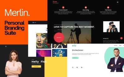 Merlin — Персональный брендинг NextJs Tailwind Шаблон