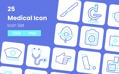 Modern Medical Icons Collection