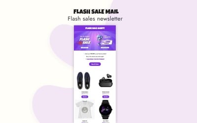 Villám akciós e-mail - reszponzív e-mail sablon