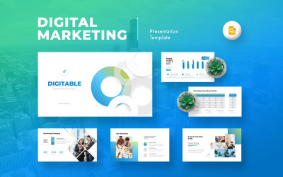 Digitable - Dijital Pazarlama Google Slaytlar Sunum Şablonu