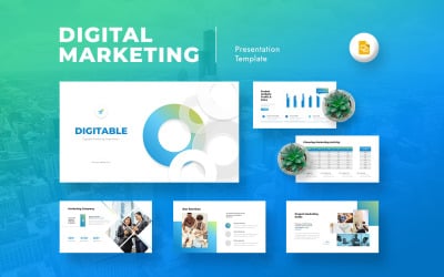 Digitable - Modèle de présentation Google Slides pour le marketing numérique