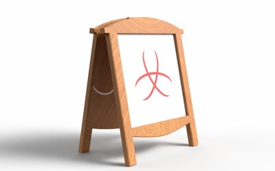 Game-Ready Signboard 3D Model