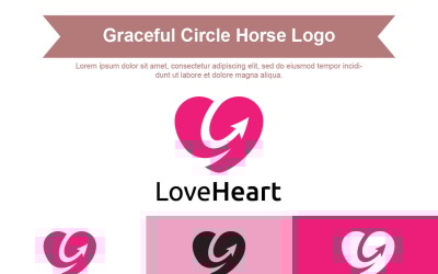 Heart Logo With Hidden Arrow Element