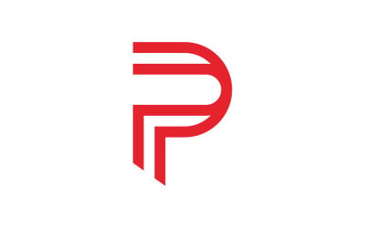 Letter P logo vector template design V11