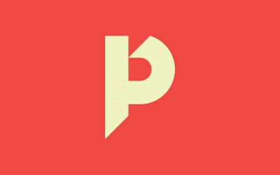 Letter P logo vector template design V9