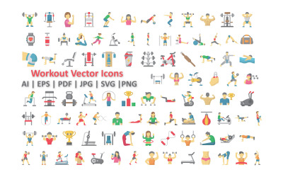 Antrenman Vektör Simgeleri Paketi – Fitness ve Antrenman Temelleri