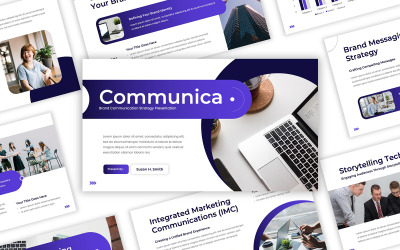 Communica - Keynote-sjabloon voor merkcommunicatiestrategie