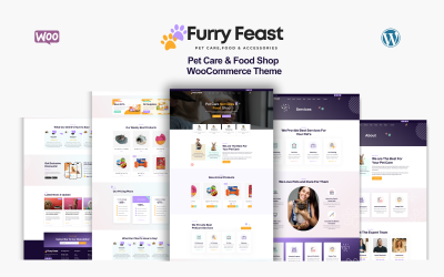 Furry Feast - Pet Care, Veterinary Services & Pet Store WooCommerce Theme
