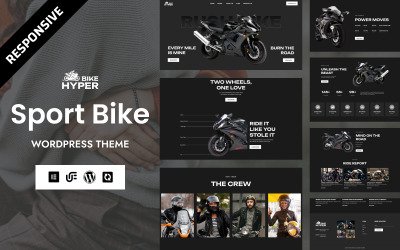 Hyperbike - тема WordPress Elementor для спортивного мотоцикла и байкерского клуба