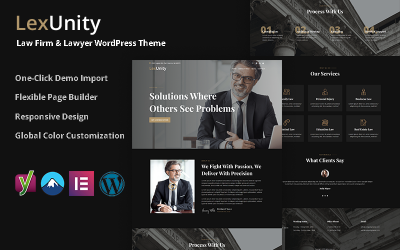 LexUnity – Lawyer &amp;amp; Law Firm WordPress Theme