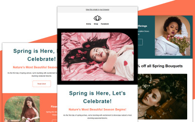 Nature&amp;#39;s Mailchimp 电子邮件模板 012