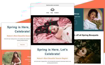 Nature&amp;#39;s Mailchimp E-posta Şablonu 012