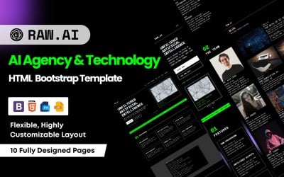 RAW.AI - AI Agency &amp;amp; Technology HTML Bootstrap Template