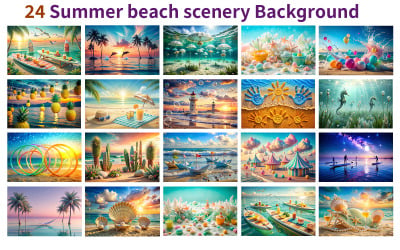 Sommerstrandlandschaft Hintergrund