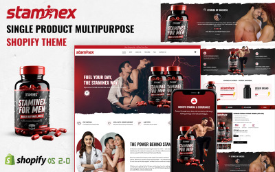 Steminex - Multifunctioneel Shopify-thema voor één product