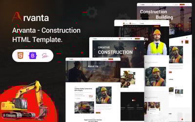 Arvanta - Építési HTML sablon