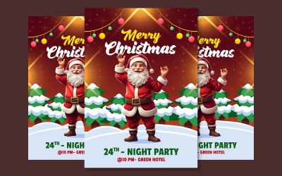Christmas Funny Night Party Poster