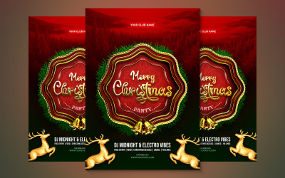 Christmas Party Gradient Creative Flyer
