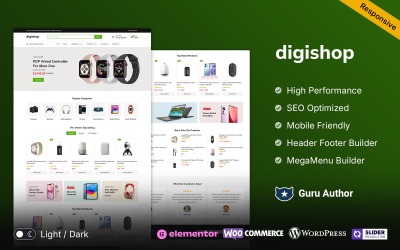 Digishop - 电子产品、小工具和技术多功能 WooCommerce 主题