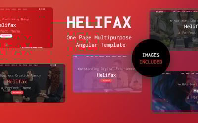 Helifax Angular Web Agency - Multipurpose Template