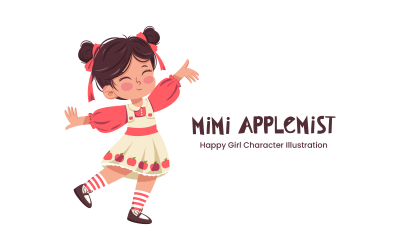Mimi Applemist – Roztomilá ilustrace postavičky
