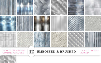 Seamless Diamond Plate &amp;amp; Brushed Metal Backgrounds | Embossed &amp;amp; Brushed Metal Plate Texture