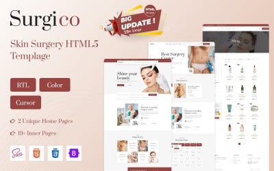 Surgico - HTML-шаблон для пластической хирургии и ухода за кожей