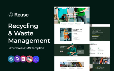 Hergebruik - Recycling en afvalbeheer Multifunctioneel WordPress Elementor-thema
