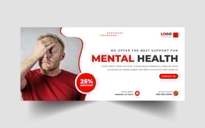 Mental Health Support Social Media Cover Banner Template