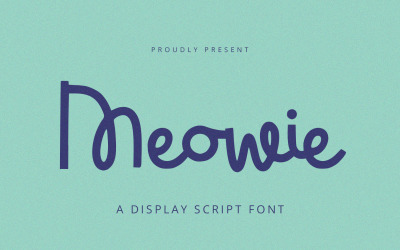 Meowie - Display Script Font