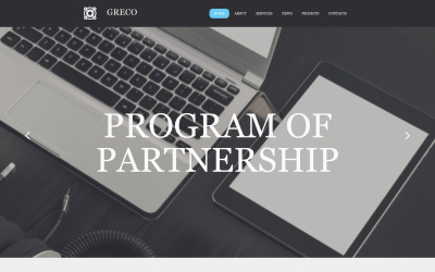 Business & Services Responsive Moto CMS 3 Template