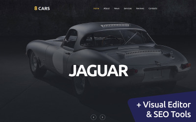 Car Club MotoCMS webbplatsmall