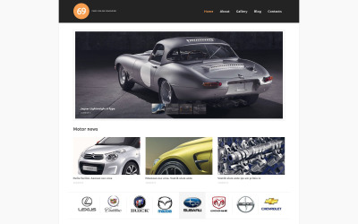 "Cars Magazine WordPress Theme" Responsive WordPress thema №53262