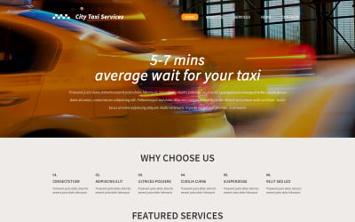 Duyarlı WordPress Taksi Şablonu WordPress Teması