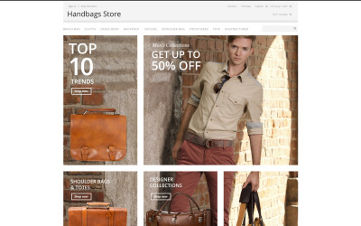 "Handbags Store" - адаптивний PrestaShop шаблон №53276