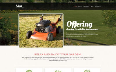 Landskapsdesignverktyg Drupal-mall