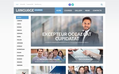 Language Courses WordPress Theme