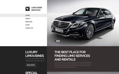 Limousintransport webbplats mall
