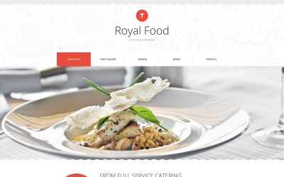 Modelo de site de empresa de catering