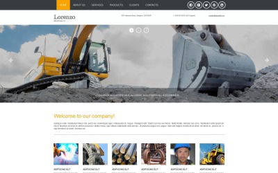 Moto CMS 3 Template für Industrie #53238