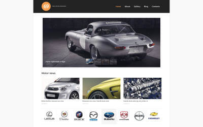 Motyw WordPress dla magazynu Cars