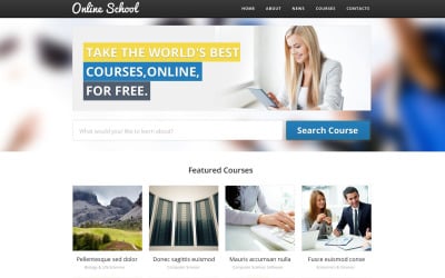 Online School Website Template