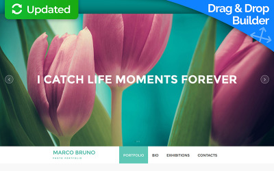 Photographer Portfolio Moto CMS 3 Template Moto CMS 3-mall #53239