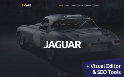 汽车俱乐部 MotoCMS 网站模板