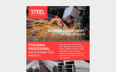 Responsive Newsletter-Vorlage für Steelworks