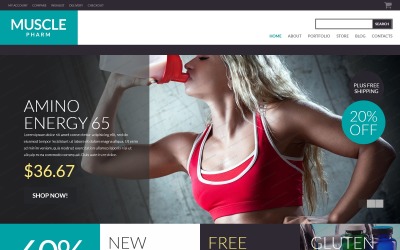 Responsivt Free WooCommerce Theme for Drug Store WooCommerce-tema #53286