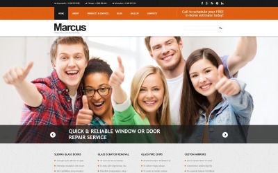 Responsywny szablon Joomla Window Door Repairs Joomla Template #53252